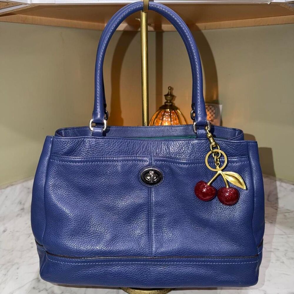 Coach Women's Blue and Navy Bag